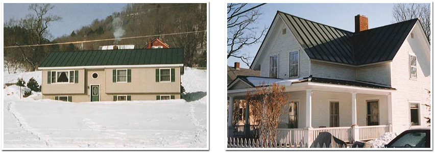 Two Houses With Roof Repairs